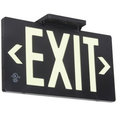 Accuform ULTRAGLOW EXIT SIGNS PLASTIC PLW145BK PLW145BK